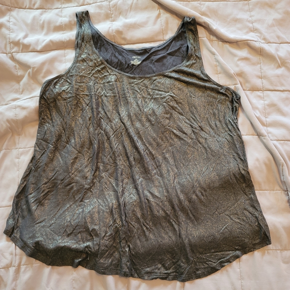 Shimmery Gold JLo Tank Top